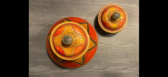 Set of Vintage Moroccan Rif Pottery – Hand-Painted Berber Terracotta (ca. 1950) – Decorative Objects, Ceramic (photo 5 of 5)