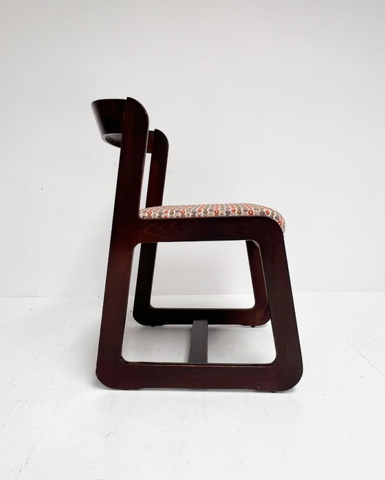 Image 1 of Set di 4 sedie Willy Rizzo rivestite, anni '60