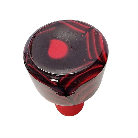 Vintage Opaline Florence Vase – Red Opal Glass (photo 5 of 5)