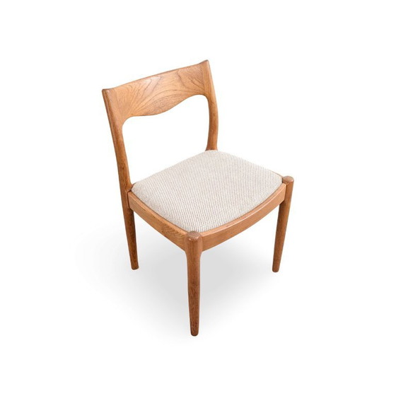 Set of 6 Original Midcentury Teak Danish Design MCM Chairs – Side chairs, Wood (photo 7 of 10)