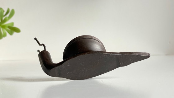 Image 1 of Vintage Brutalist Snail Candlestick
