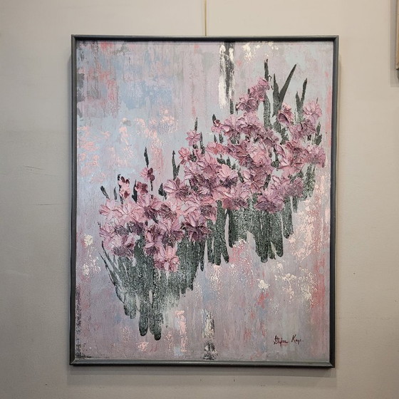 Image 1 of „Stillleben mit Schwertlilien“, Stephen Kaye, Zeitgenössisch, spätes 20. Jahrhundert – Vereinigte Staaten