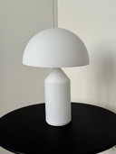Oluce Atollo Table Lamp (small) - White Glass