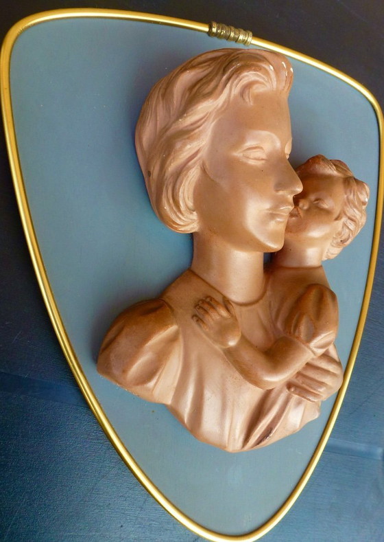 Image 1 of Vintage G. Carli sculptuur als wanddecoratie.