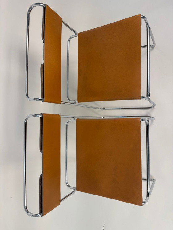 Image 1 of 1v2 Libellula chair Giovanni Carini Planula 70s vintage leather