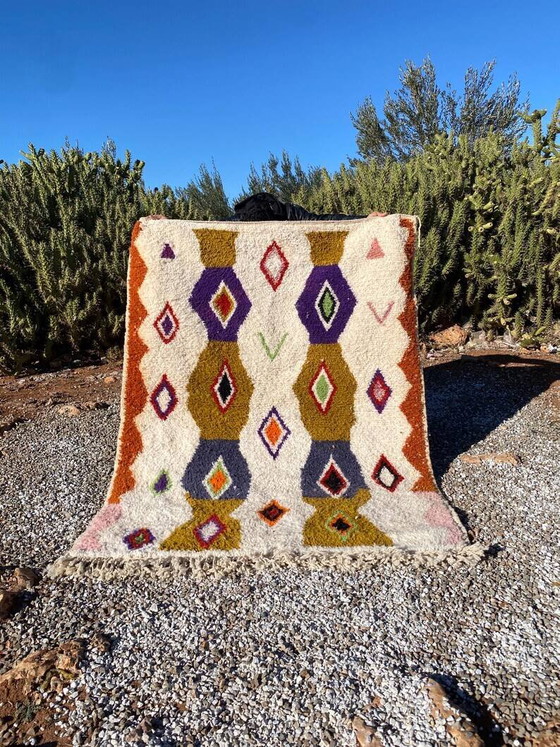 Marokkaans handgemaakt geweven wollen vloerkleed 200cmx300cm – Vloerkleden en tapijten, Wool, Bohemian (photo 6 of 6)