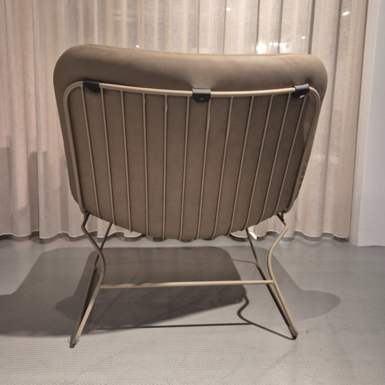 Image 1 of Wire armchair with footstool