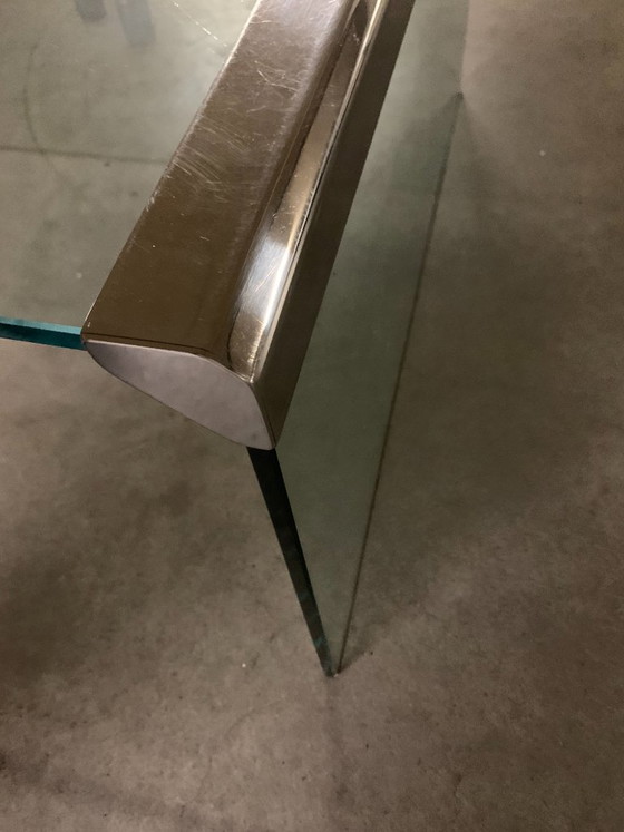 Italian Vintage Gallotti & Radice Coffee table. – Gallotti&Radice, Chrome, Glass (photo 11 of 12)