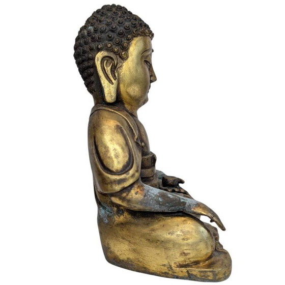 Old Chinese Bronze Shakyamuni Buddha – Early 20th Century – Decorative Objects (photo 3 of 9)