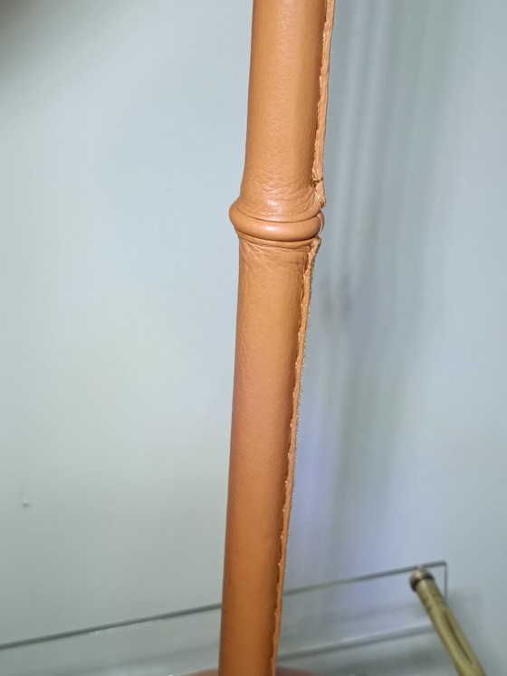 Table Lamp by Jacques Adnet for Valenti 1960s – Leather (photo 6 of 14)