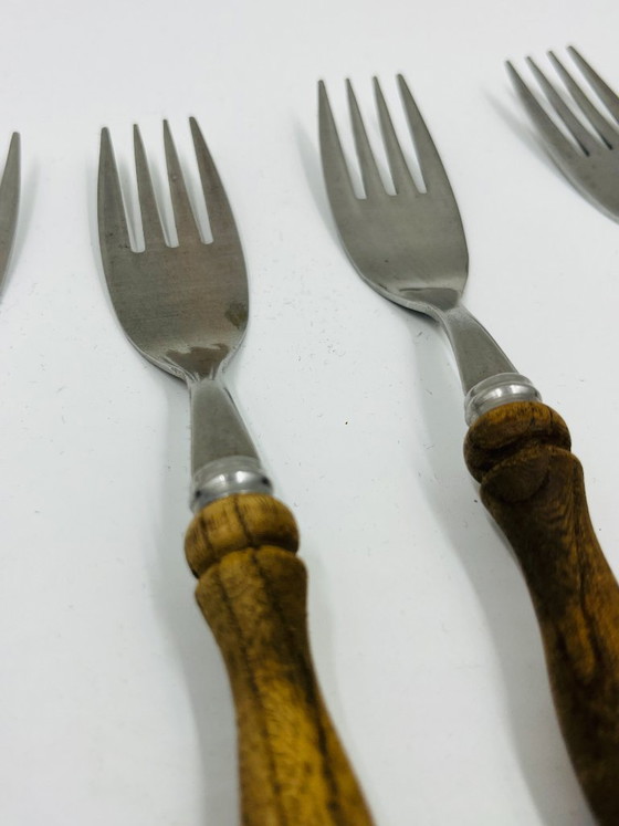 Set di posate vintage da 22 pezzi con manici effetto legno – Wood (photo 15 of 24)