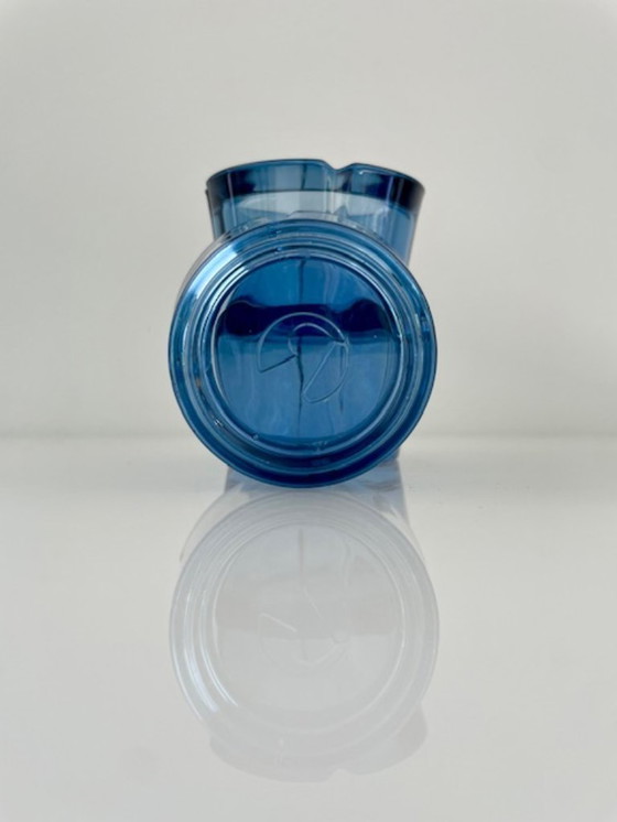 Image 1 of 3x Rosendahl Dänisches Design Kerzenhalter blau Glas