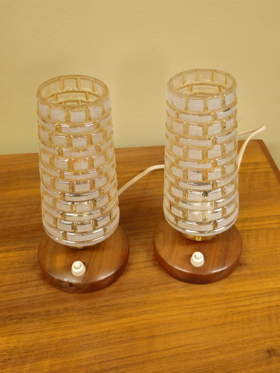 Image 1 of Lampes de chevet vintage - Lot de 2 lampes de table