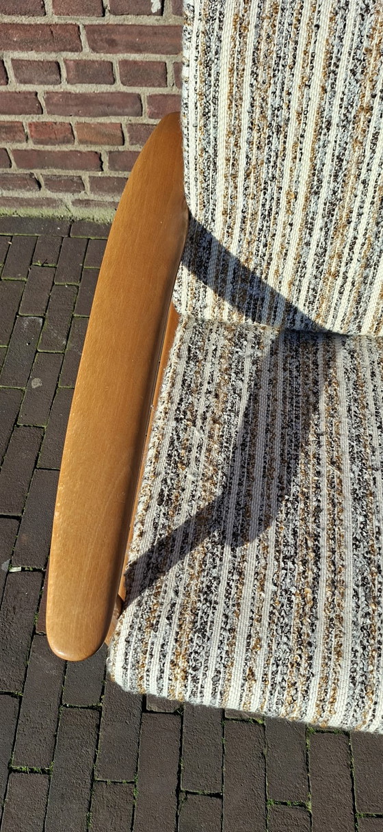 Image 1 of 2 dänische Sessel aus den 1970er Jahren mit Originalpolsterung
