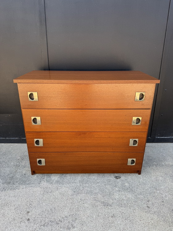 Image 1 of Cómoda de teca de estilo escandinavo de la década de 1960.