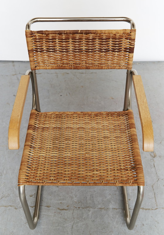 Image 1 of Marcel Breuer Armlehnstuhl D40 für Tecta I Set van vier