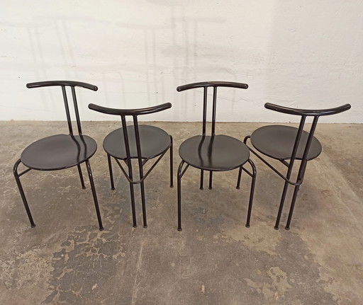 4 sedie da pranzo postmoderne