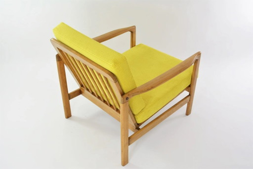 Fluorescerend gele corduroy futon fauteuil