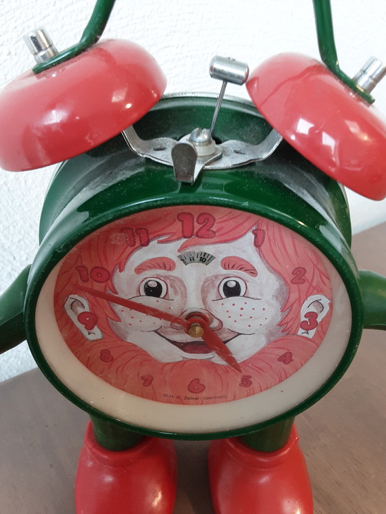 Image 1 of Vintage Alarm Clock H.K. Etching