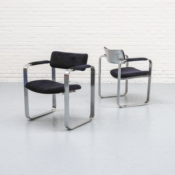 Image 1 of Eero Aarnio Silber Stühle Satz von 4