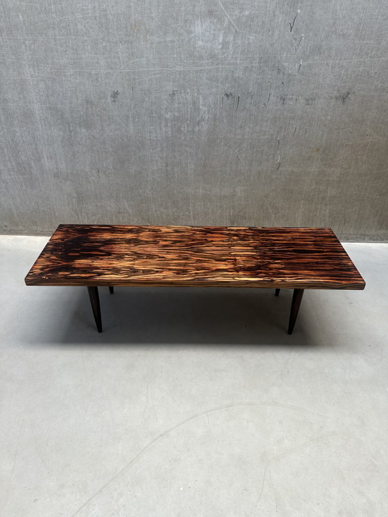 Image 1 of Vintage Macassar coffee table / side table - ebony