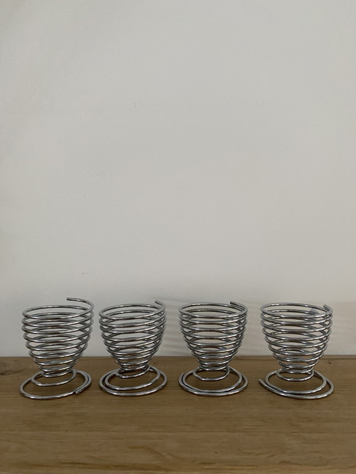 4 Vintage-Eierbecher