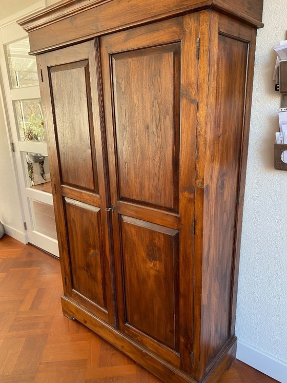 Image 1 of Colonial Teak Leg Cabinet