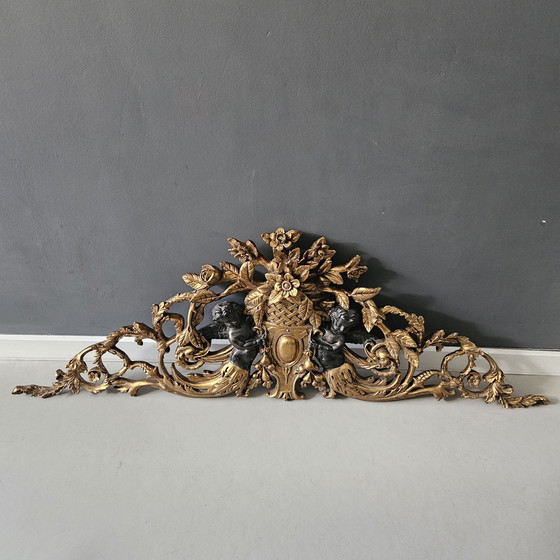 Image 1 of Puerta antigua dorada superpuesta, Francia