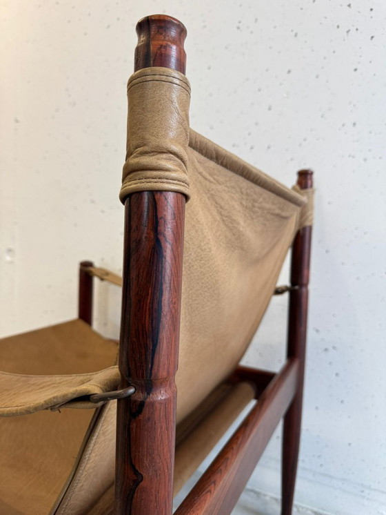 Image 1 of Rare safari armchair Erik Wørts Niels Eilersen Mid Century 60s