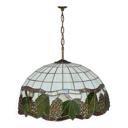 Tiffany suspension style. Leaded stained glass. – hanglampen, Crystal