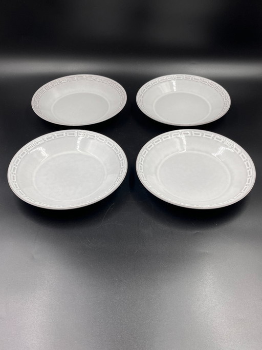 Set of 4 Céramano soup plates, model: Epsilon