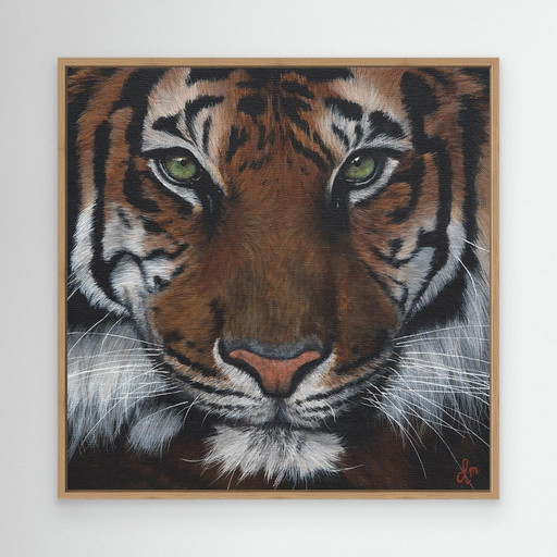 Large Canvas Painting Tiger, Fine Art Print