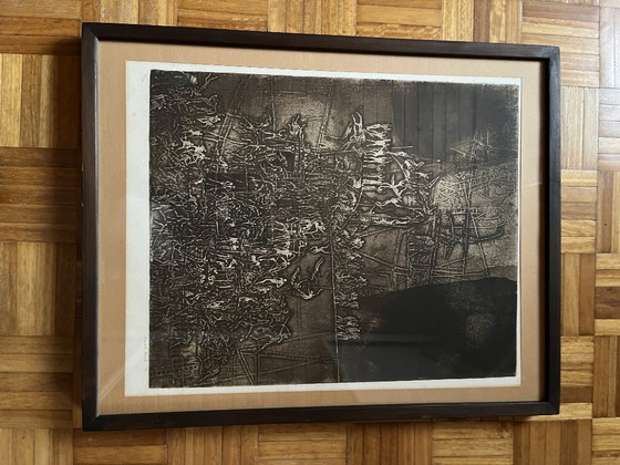 Signed Elmar Gille Artwork Collection in Original Frames (Set of 7) + Illustrated Monograph (1974) (photo 7 of 24)