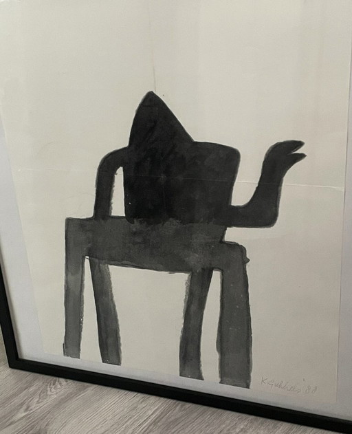 Klaas Gubbels (1934) - Ketel – lithos zeefdrukken, Paper (photo 2 of 5)