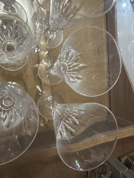12 champagneglazen - Baccarat kristal, Carcassonne patroon - Uitstekende staat – Glazen & Karaffen, Crystal (photo 7 of 12)