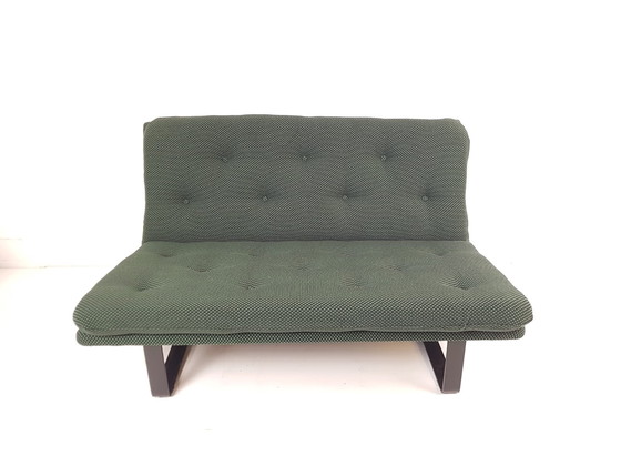 Image 1 of Divano vintage a due posti Artifort Kho Liang Ie | Tessuto De Ploeg appena rivestito