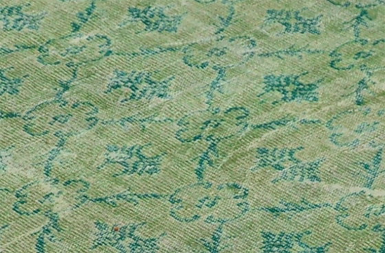 Tappeto turco vintage Oushak 250 × 166 cm – Verde, in lana, tessuto a mano – Tappeti, Wool (photo 6 of 10)