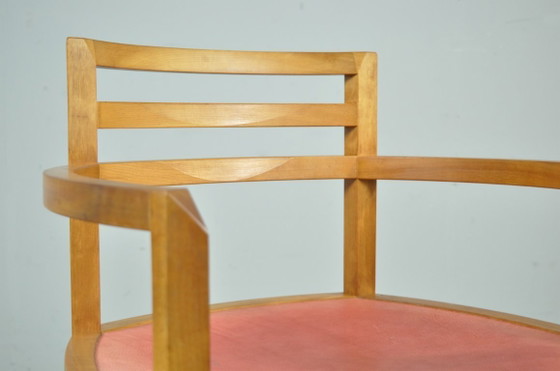 Image 1 of Eccezionale set da pranzo in legno di alberi da frutto in stile Art Déco, anni '80