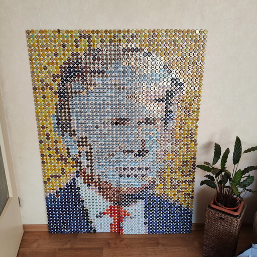 Donald Trump Pixel Art Pop Art / Bottle Cap Unique