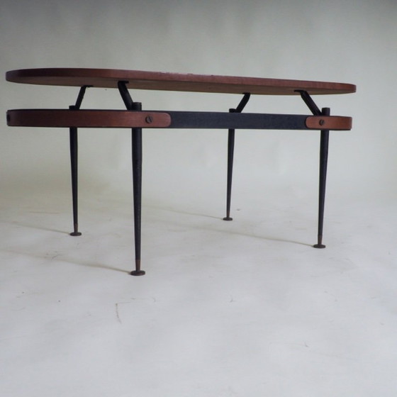 Image 1 of Tavolino ovale in legno di Silvio Cavatorta