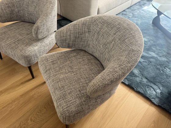 Image 1 of Fauteuils Minotti Aston, lot de 2, comme neufs