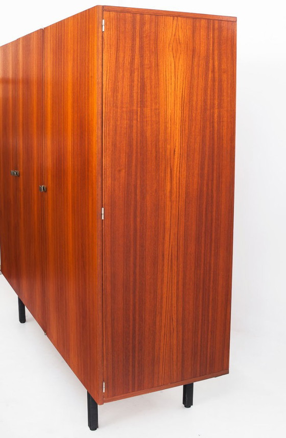 Modernist Wardrobe by Gérard Guermonprez for Magnani. France, 1950s. – Wood (photo 8 of 13)