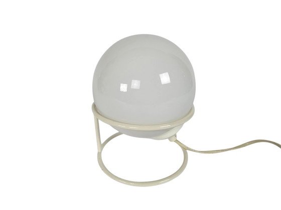 Image 1 of Woja - Lampe de table globe - style Space Age - métal et verre - années 70