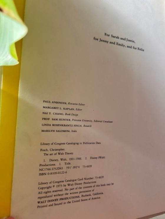 Image 1 of L'arte di Walt Disney - Christopher Finch (1a edizione, 1973)