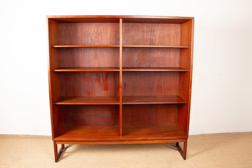 Large Scandinavian teak shelf, 6 adjustable shelves by Borge Mogensen for Karl Andersson and Soner 1960.