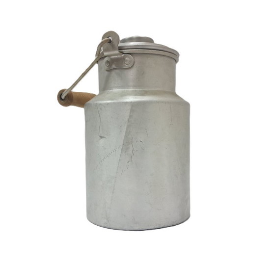 Image 1 of Bidone del latte in alluminio d'epoca, bollitore, pentola