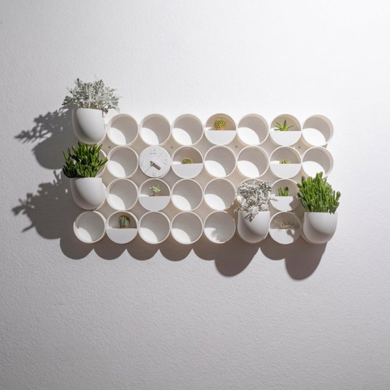 Space Age Panel | 3D Wall Panel | Medium Bundle | Boho Wall decoration | Wall Shelf | Midcentury White (photo 2 of 12)