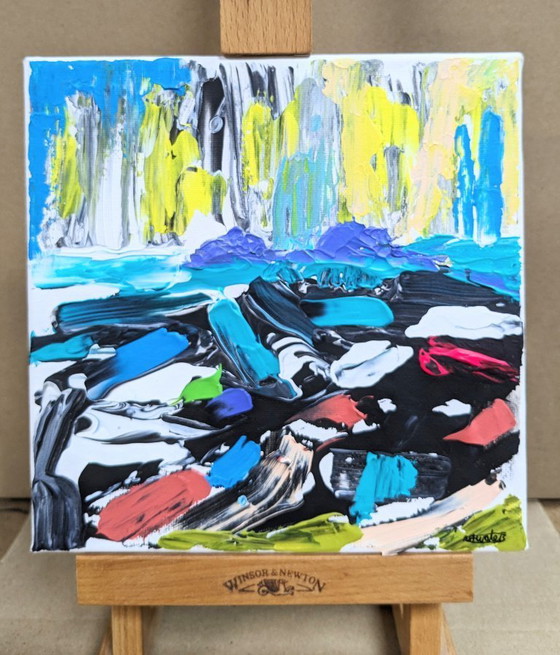 Image 1 of CAPE CORNWALL BRISONS ORIGINAL ACRYLIC PAINTING SEASCAPE CANVAS NIGEL WATERS ART