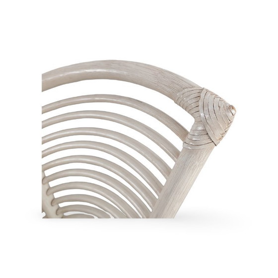 Image 1 of Set di 4 sedie Wickerwork Atelier Schütz, sedia di design del 1970, bambù