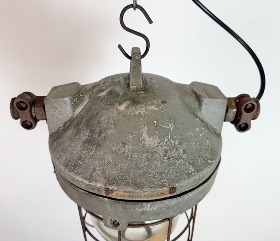 Image 1 of Grey Industrial Explosion Proof Lamp from Elektrosvit, 1960s